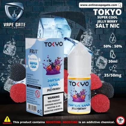 Tokyo Super Cool Jelly Berry Saltnic 30ml - 35 mg / 30 ml