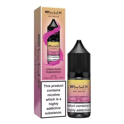 Lemon Peach Passion Elux Nic Salts e Liquid 10ml – TPD - Vapestorm Co