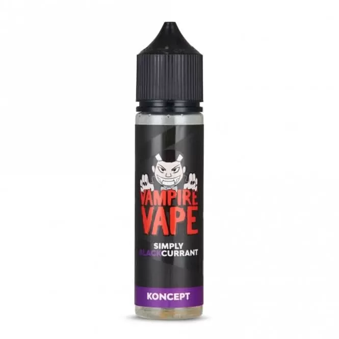 Simply Blackcurrant Shortfill E-Liquid Koncept Series by Vampire Vape (50ml)