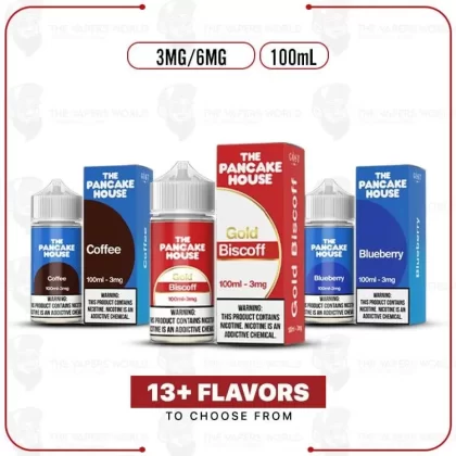 The Pancake House 100mL E-Liquid - Vape Product, Vape Product; Banana Nuts, Blueberry (D286DB)