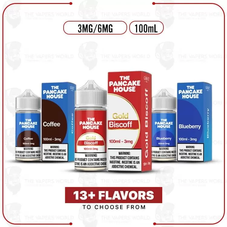 The Pancake House 100mL E-Liquid - Vape Product, Vape Product; Banana Nuts, Blueberry (D286DB)