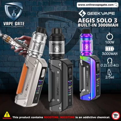 Geekvape Aegis Solo 3 100W Kit (Built-In Battery) - Black