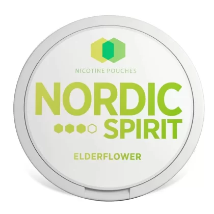 Nordic Spirit Nicotine Pouches – Elderflower - Strength#6mg Regular>9mg Strong (BF182C)