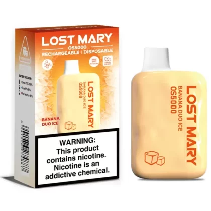 Lost Mary OS5000 Frozen Edition Rechargeable Disposable Device – 5000 Puffs - Lemon Mint