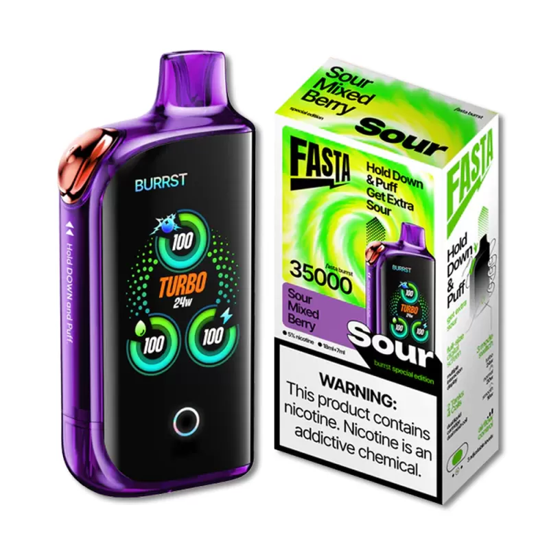 FASTA Burrst 35000 SOUR Series Special Edition Disposable Device – 35000 Puffs - Image 3