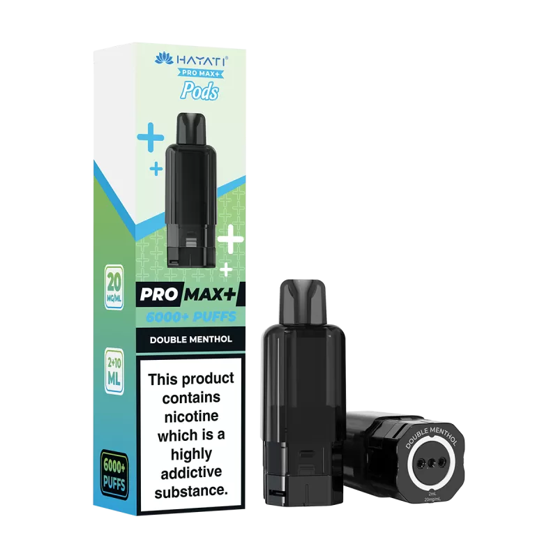 Double Menthol Hayati Pro Max+ Refill Pack - 20mg - Vape Product (A45B49)