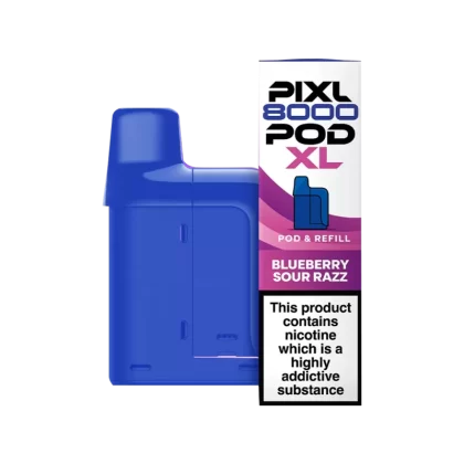 Blueberry Sour Razz Pixl 8000 Refill Pack - 20 mg - Vape Product (138E95)