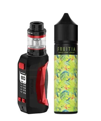 GeekVape Aegis Mini Starter Kit - Stealth Black / Apple Kiwi Crush by Fruitia