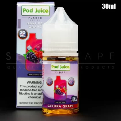 Pod Juice PJ5000 Series – Sakura Grape Nic Salt 30ml
