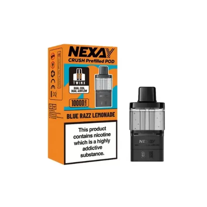 Voopoo Nexay Crush 10K Prefilled Pods - Blue Razz G.B - Image 3