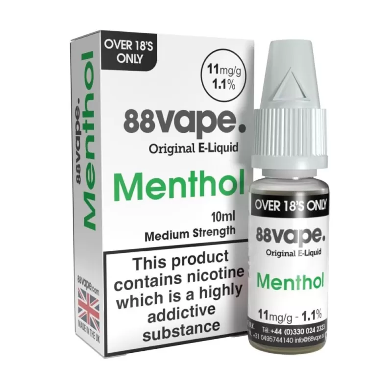 Menthol Liquid E-Liquid by 88vape (10ml) - 16mg