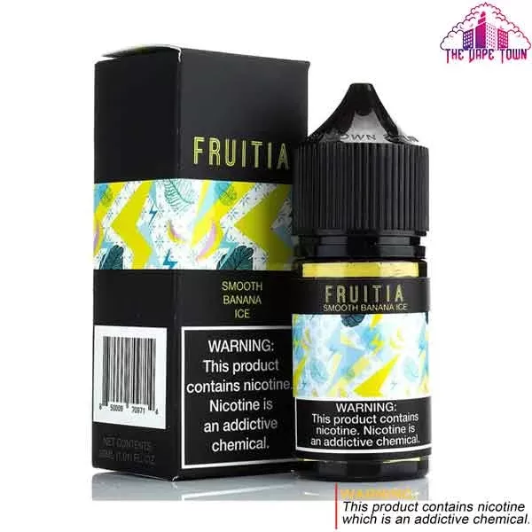 Fruitia Banana Ice Nic Salt E-Liquid 30mg – 30ml