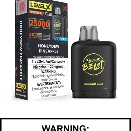 Honeydew Pineapple Iced Flavour Beast Level X Boost G2 Pods