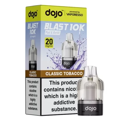 Dojo Blast 10K Classic Tobacco Prefilled Pods - 20mg