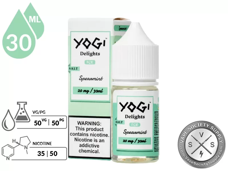 Spearmint Ice by YOGI Delights Salt 30ml - Vape Product, Vape Product - Image 2