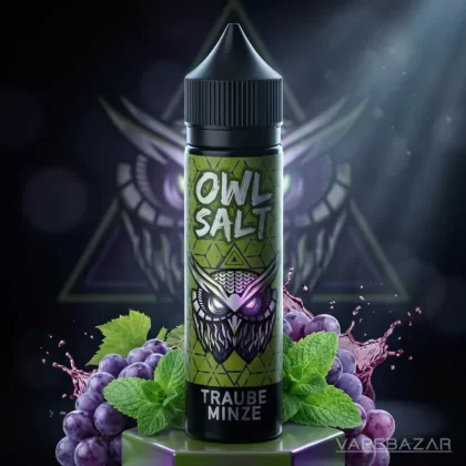 OWL Salt Longfill Traube Minze Aroma 10ml in 60ml - 0 mg/ml / 10 ml / 60 ml