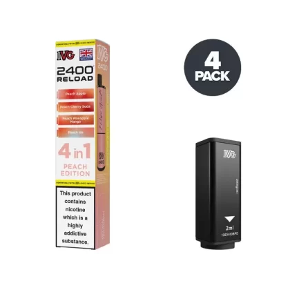 Peach Edition IVG 2400 Reload 4 in 1 Prefilled Pods