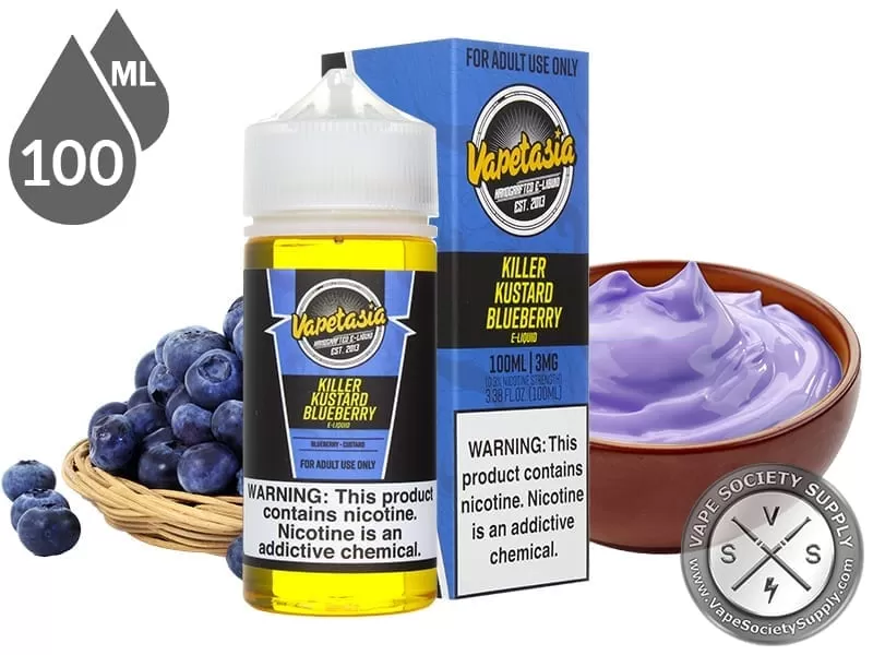 Killer Kustard Blueberry Vapetasia 100ml - Vape Product, Vape Product; NCDOR