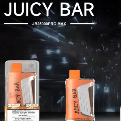 Juicy Bar JB25000 Pro Max Disposable Vape – Peach Mango Ice- 25K Puffs - Eliquidsupply