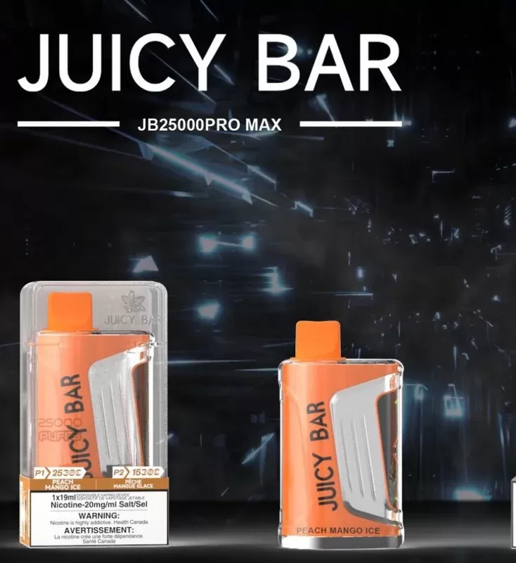 Juicy Bar JB25000 Pro Max Disposable Vape – Peach Mango Ice- 25K Puffs - Eliquidsupply