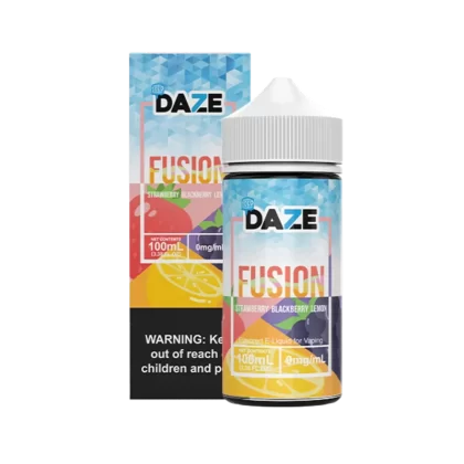 7 Daze Fusion Strawberry Blackberry Lemon CHILLED 100mL - Beyondvape
