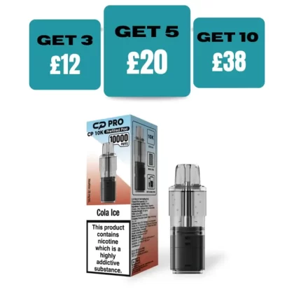 Cola Ice Crystal Pro CP10k Prefilled Pods - £4.99 or 3 For £12 - Cola Ice *New*