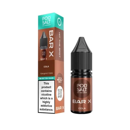 Cola Nic Salt E-Liquid by Pod Salt Bar X - 20 mg - High Strength