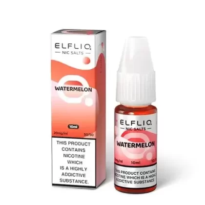 WATERMELON NICOTINE SALT E-LIQUID BY ELFLIQ – ELFBAR