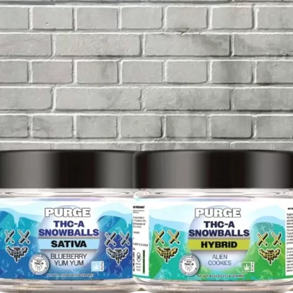 Purge THCa Snowballs Flower 3.5g - strain profile#Rainbow Runtz(Indica)>Bubba Diesel (Indica)>Lemon Cherry Gelato (Hybrid)>Alien Cookies (Hybrid)>Pineapple Haze (Sativa)>Blueberry Yum Yum (S