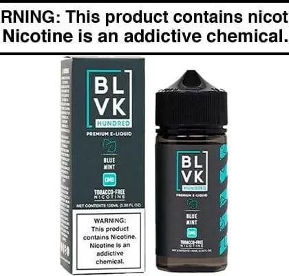 BLUE MINT BY BLVK HUNDRED 100ML - Vapejuice