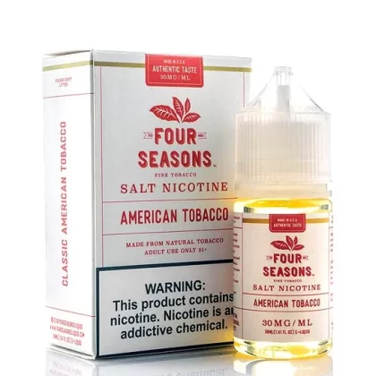 American Tobacco Salt – Four Seasons E-Juice [Naturally-Extracted]