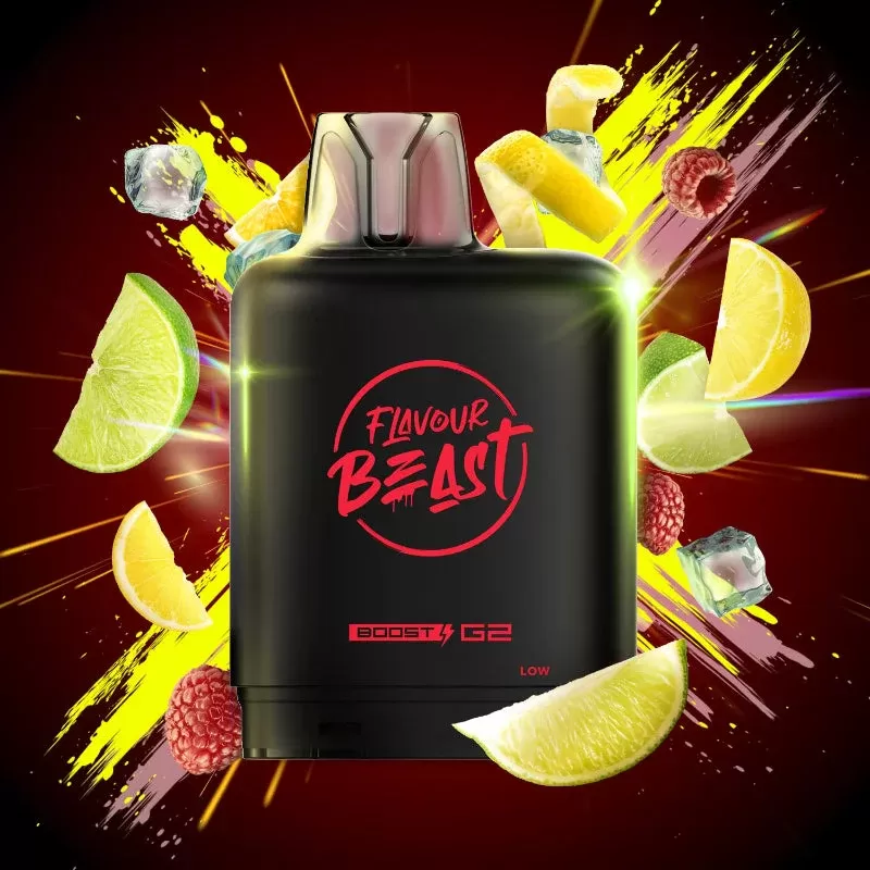 Level X G2 Mtn Citrus Raspberry Iced Boost Flavour Beast Pods