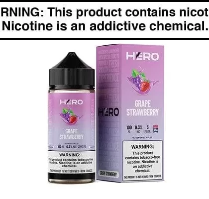 GRAPE STRAWBERRY BY HERO 100ML - Vapejuice