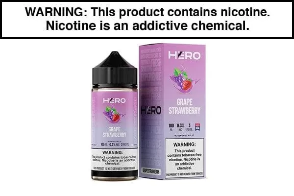 GRAPE STRAWBERRY BY HERO 100ML - Vapejuice