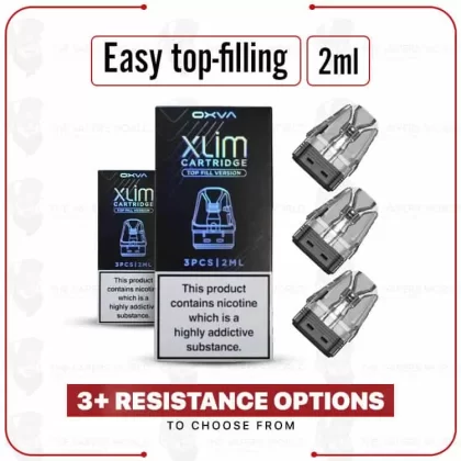 OXVA Xlim Top Fill Replacement Pod Cartridge – 3PK - Thevapersworld