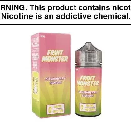 STRAWBERRY BANANA BY FRUIT MONSTER 100ML - Vapejuice