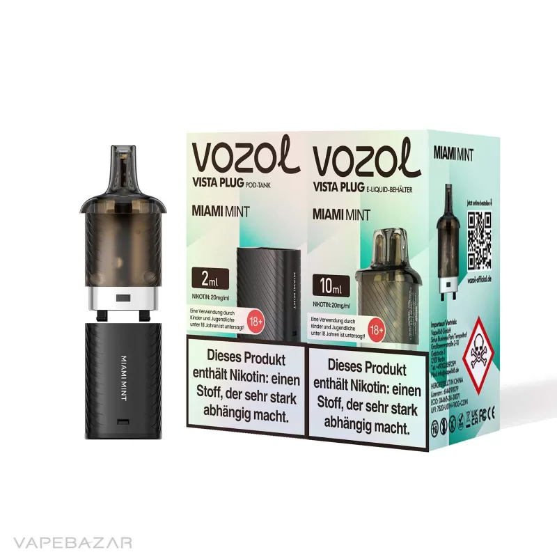 Vozol Vista Plug – Miami Mint Prefilled Pod - Pod Kit; La Fume; 850 mAh - Image 3