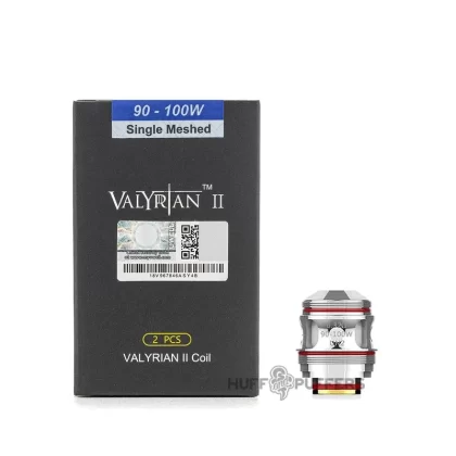 Uwell Valyrian 2 Pro Coils - Resistance#0.32 ohm UN2 Single Mesh (90–100 W)>0.14 ohm UN2-2 Dual Mesh (80–90 W)>0.16 ohm UN2-3 Triple Mesh (90–100 W)>0.15 ohm Quad Mesh (100–120 W)