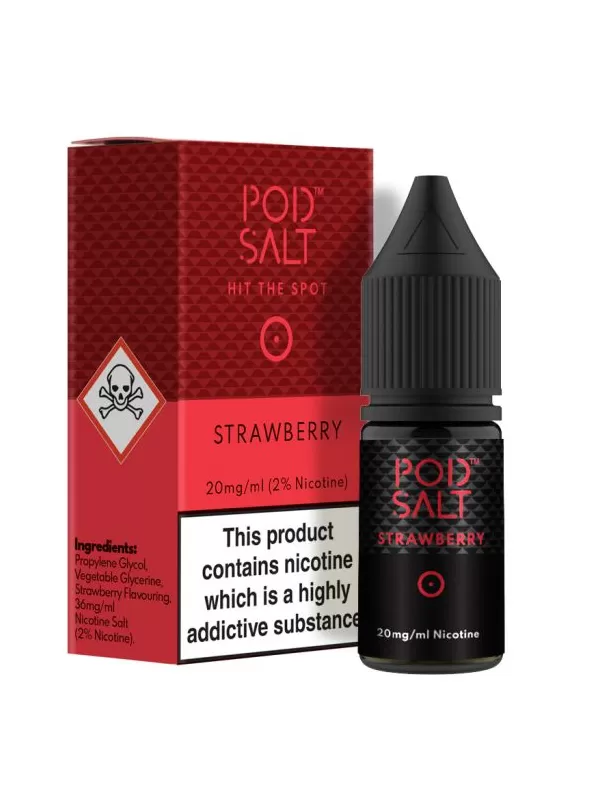 Pod Salt Strawberry Nic Salt E-Liquid - 20mg