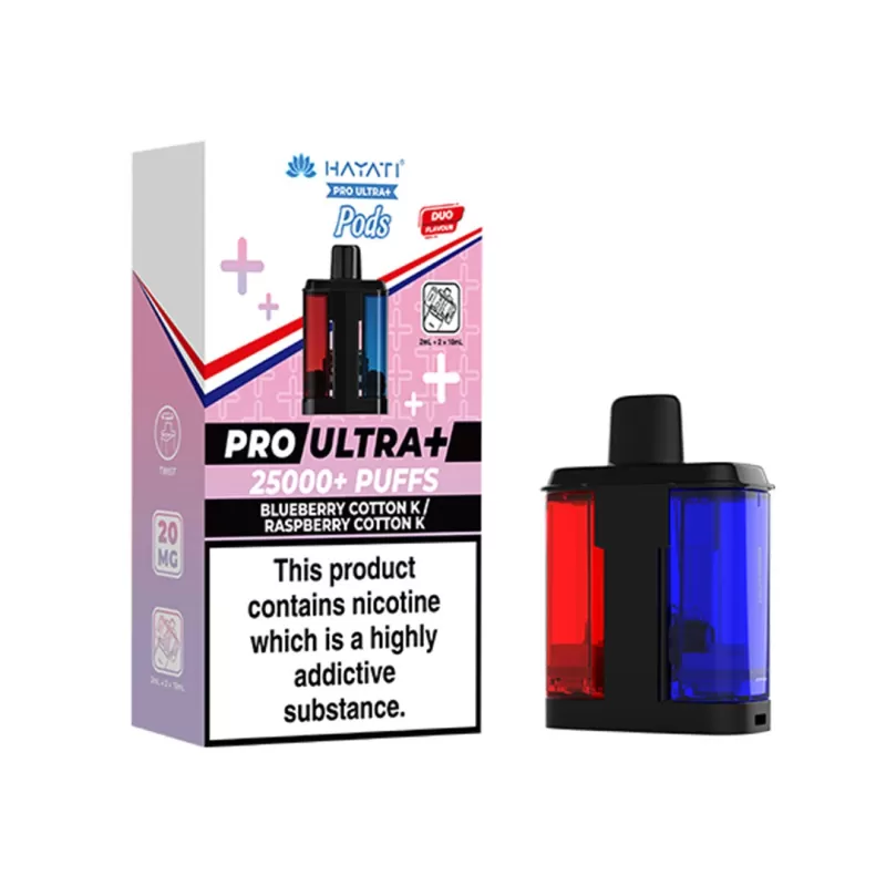 Hayati Pro Ultra Plus PODS - Strawberry Ice + Strawberry Raspberry Ice - Image 2