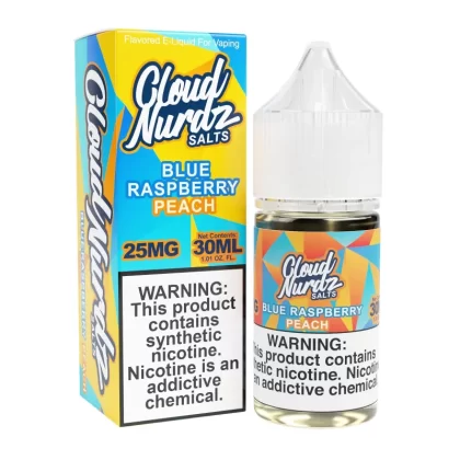 Peach Blue Raspberry 30ml Synthetic Nic Salt Vape Juice – Cloud Nurdz - Eightvape