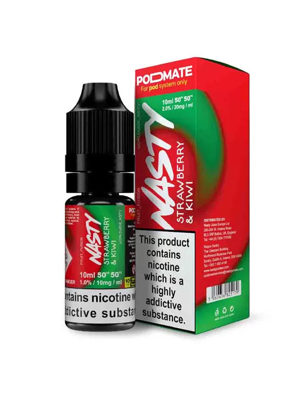 Nasty Pod Mate Salt Strawberry Kiwi Nic Salt E-Liquid - 20mg