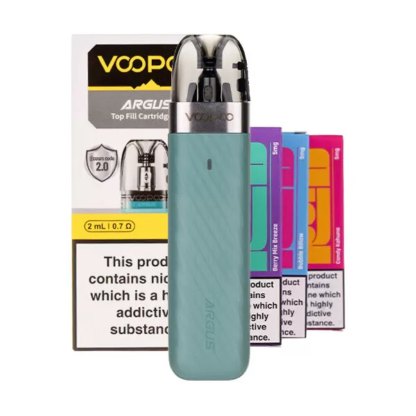 VooPoo Argus Z2 Pod Kit Bundle - Mint Blue / 0.7ohm - Image 3