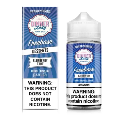 Dinner Lady Blueberry Tart TFN 100mL Freebase Vape Juice - 3MG