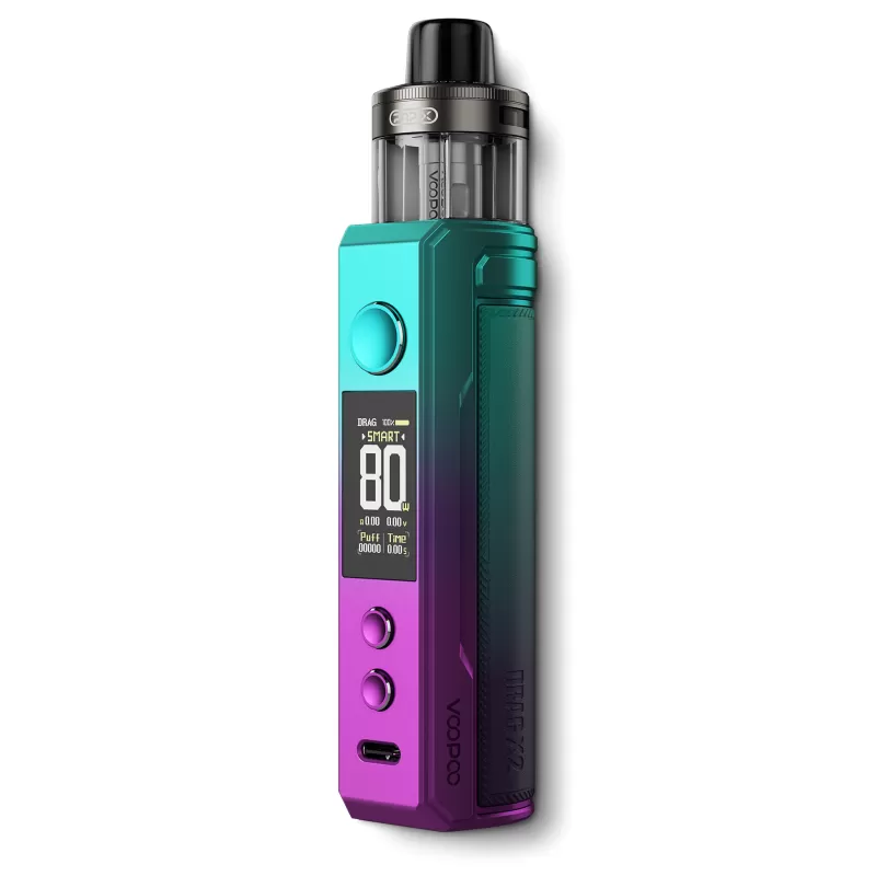Drag X2 by VooPoo - Spray Black, Sky Blue - Image 2