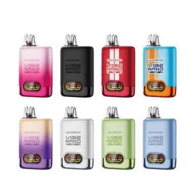 Vaporesso Vibe Nano Pro Pod System - Option#Black>Silver>Fresh Green>Sky Blue>Sparking Purple>Cherry Pink>Racing Red>Turbo Blue