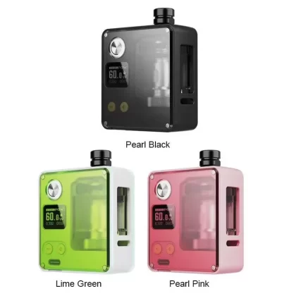 Rincoe Manto AIO Baby 2 Boro Kit 60W - colors#Pearl Black>Pearl Pink>Lime Green
