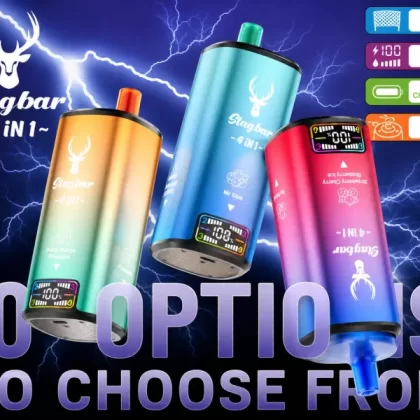 Stag Bar 4-in-1 80K | quad option 48ml mega LCD screen bulk disposable vape wholesale - Aiviouvapes