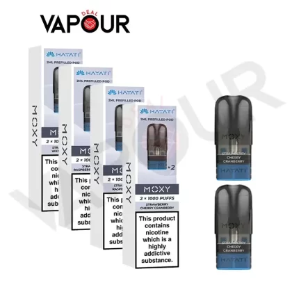 Hayati Moxy Prefilled Pods - Strawberry Cherry Cranberry