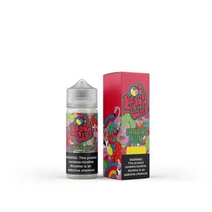 Strawberry Nectar by Beach Club E-Liquid 100mL (Freebase) - 6MG
